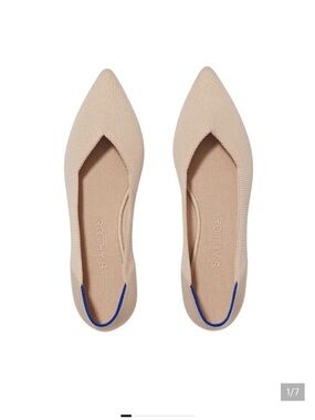 Rothy's The Point Ecru Flats size 8.5